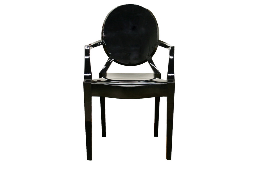 Black best sale acrylic chair